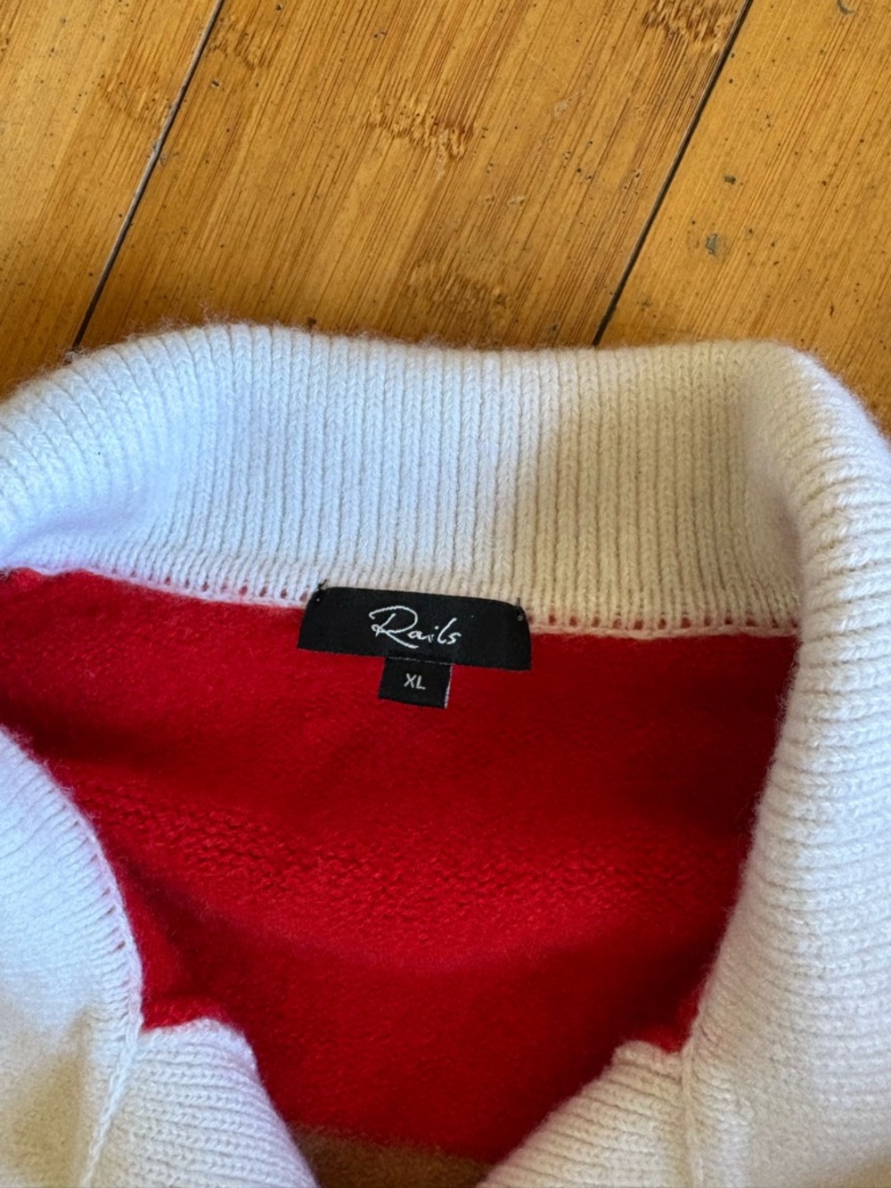 Rails Cashmere Blend Striped Rugby Sweater - Picture 6 of 8